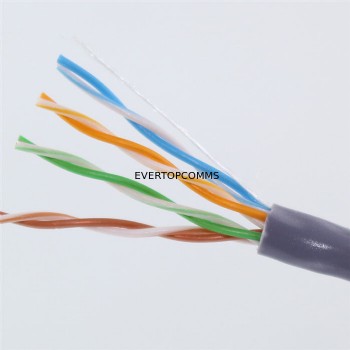 23AWG 4 Pair Cat6 Cable , Cat5e Lan Cable UTP Bare Copper Conduct Type