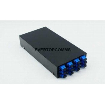 Wall-mounted 12 ports mental optical fiber terminal box for telecommunication